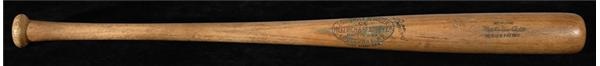 Baseball Equipment - 1937-40 Mel Ott  Game Used Bat
