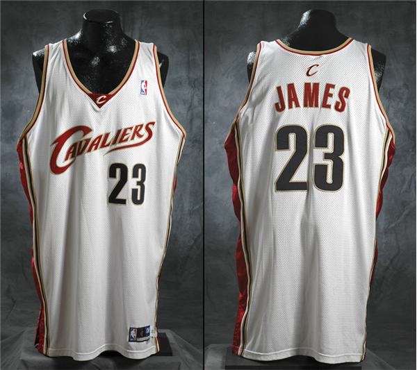 - 2003- 2004 Lebron James Cleveland Cavaliers Game Worn Jersey