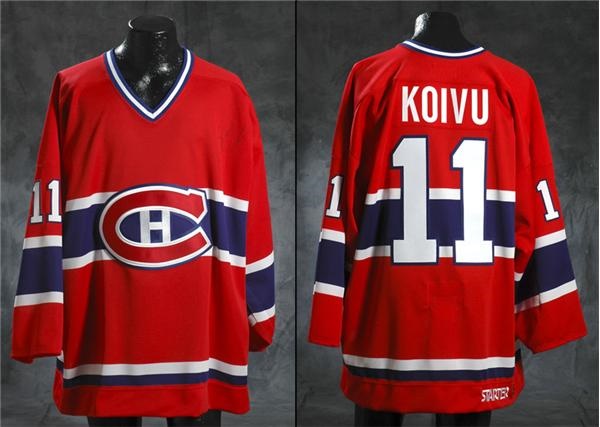 - 1997-98 Saku Koivu Montreal Canadiens Game Worn Jersey