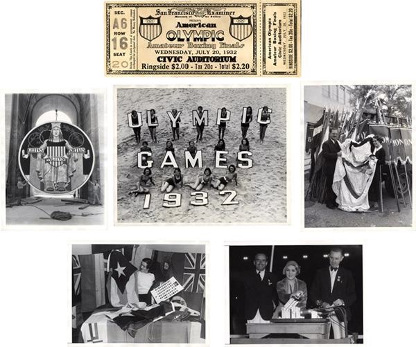 - Photos of Memorabilia: 1932 Summer Olympics at Los Angeles (14 photos)