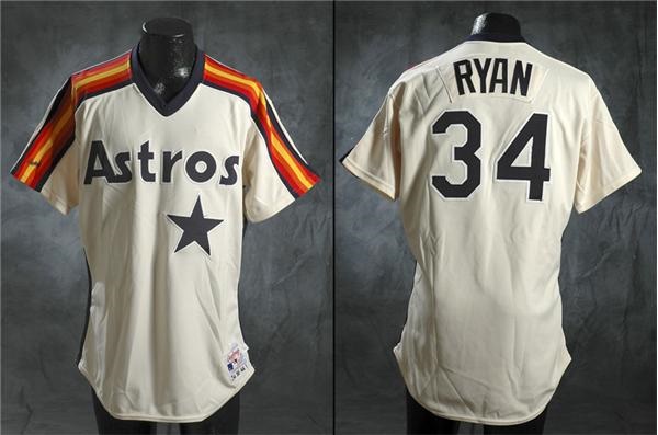 Baseball Equipment - 1988 Nolan Ryan Game Worn Houston Astros Jersey