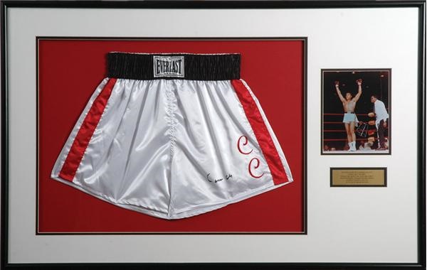 Cassius Clay Signed Boxing Trunks