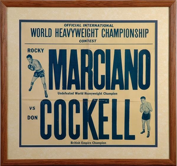 Muhammad Ali & Boxing - Rocky Marciano vs. Don Cockell Fight Poster