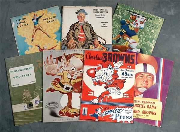- Otto Graham's Personal Football Program Collection (7)