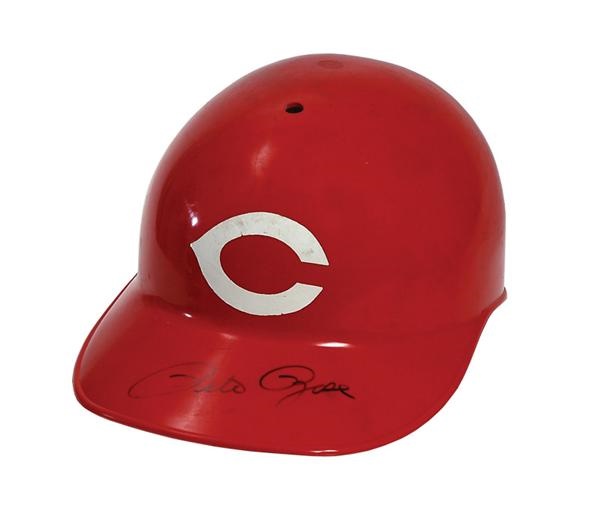 - Pete Rose Signed Cincinnati Reds Game Used Batting Helmet
