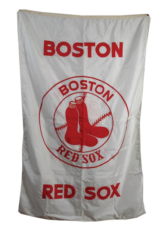 - 1975 World Series Boston Red Sox Banner that Flew at Riverfront Stadium