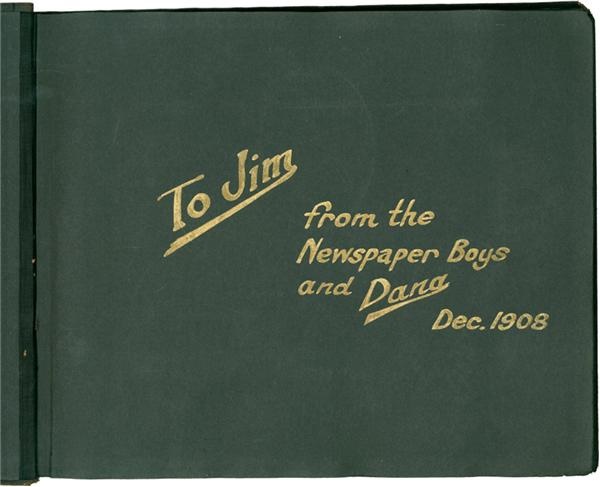 1908 Papke vs. Ketchel Presentational Photograph Album by Dana