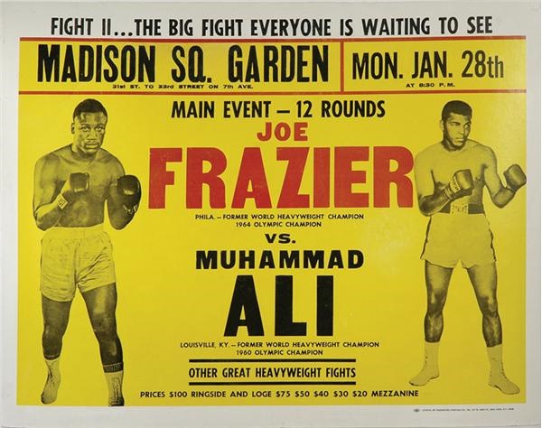 - Muhammad Ali vs. Joe Frazier II On Site Poster