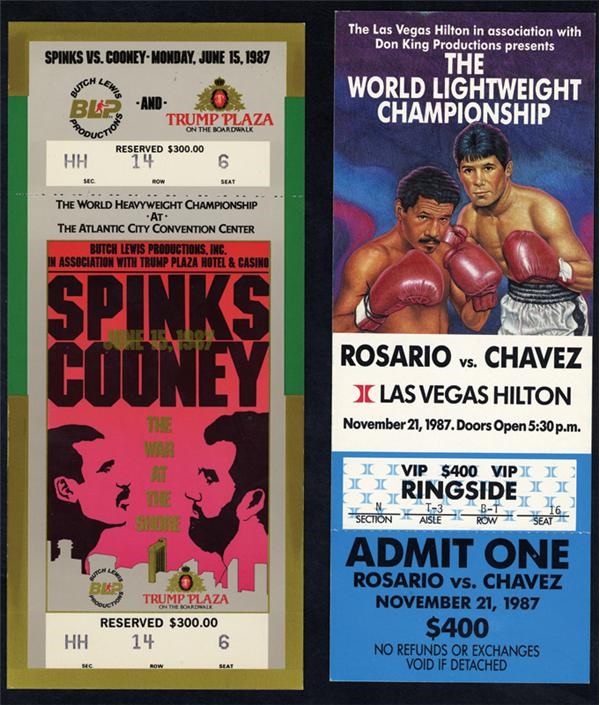 - 1970's-90's Boxing Tickets and Passes Collection of 77