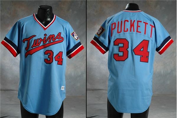 Baseball Equipment - 1985 Kirby Puckett Minnesota Twins Game Worn Jersey