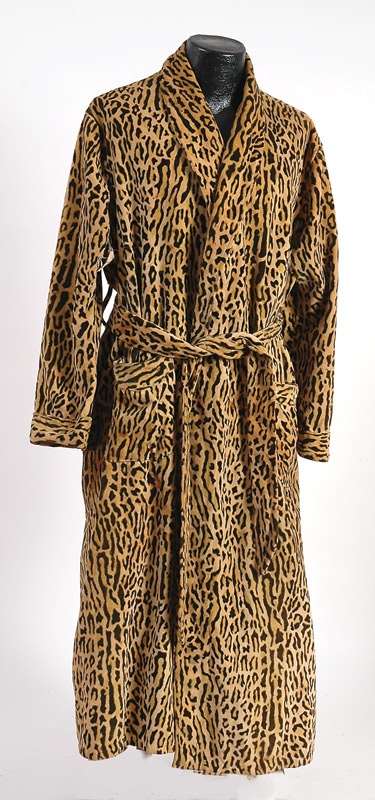 - Jake LaMotta Fight Worn “Leopard Skin” Robe