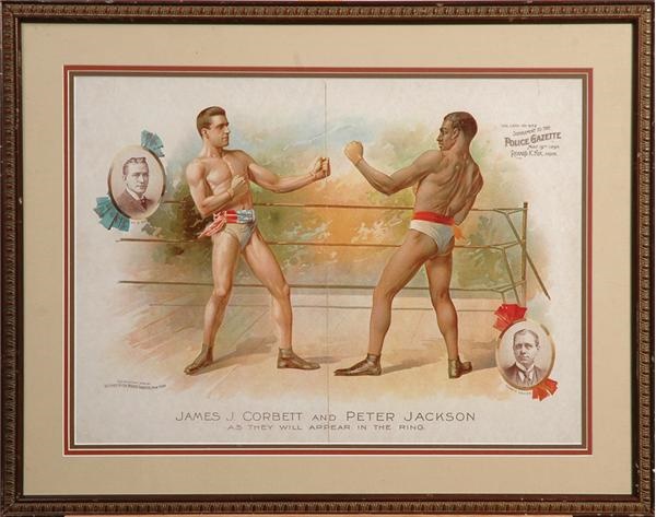 Muhammad Ali & Boxing - James Corbett vs. Peter Jackson Color Supplement