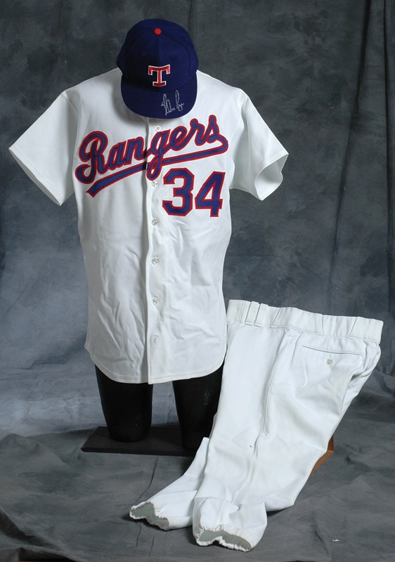 Baseball Equipment - 1991 Nolan Ryan Texas Rangers Game Used Complete Uniform with Hat