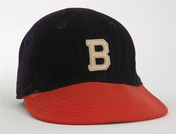 Baseball Equipment - Warren Spahn Game Worn Boston Braves Cap
