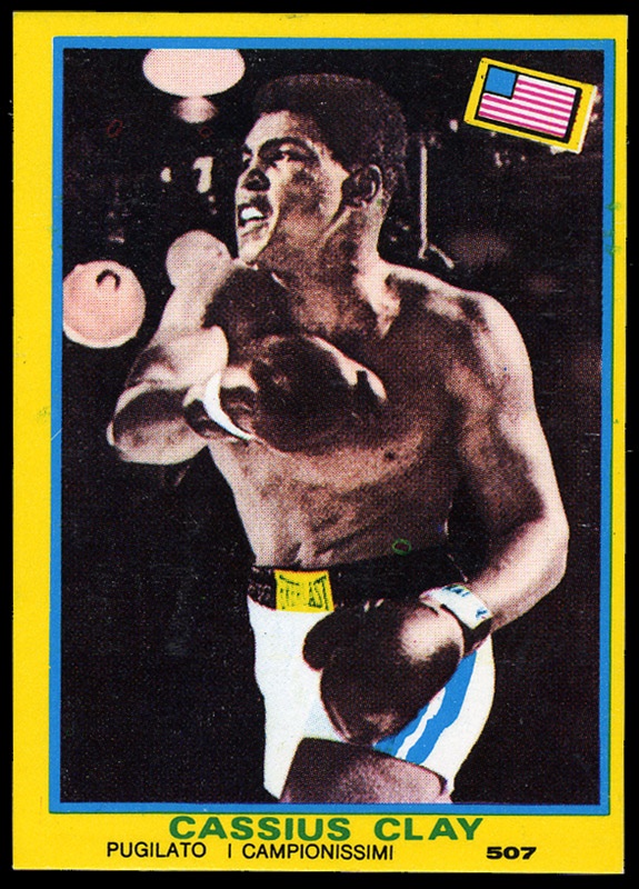 Muhammad Ali & Boxing - Rare 1967 Cassius Clay Tuttosport Card