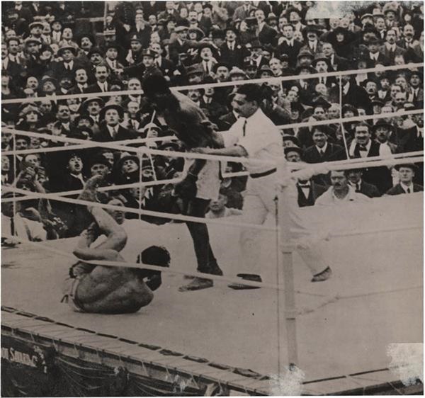 Muhammad Ali & Boxing - 1922 Battling Siki and Georges Carpentier Boxing Photo