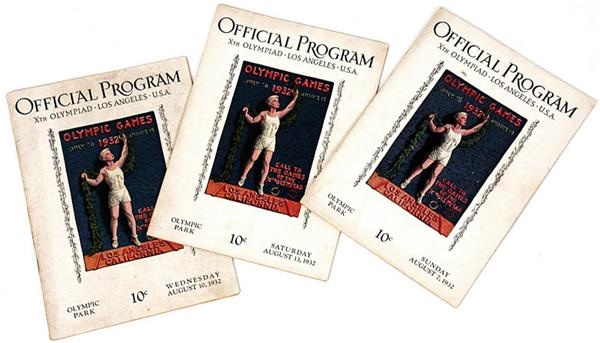 - 1932 Summer Olympic Programs (3)