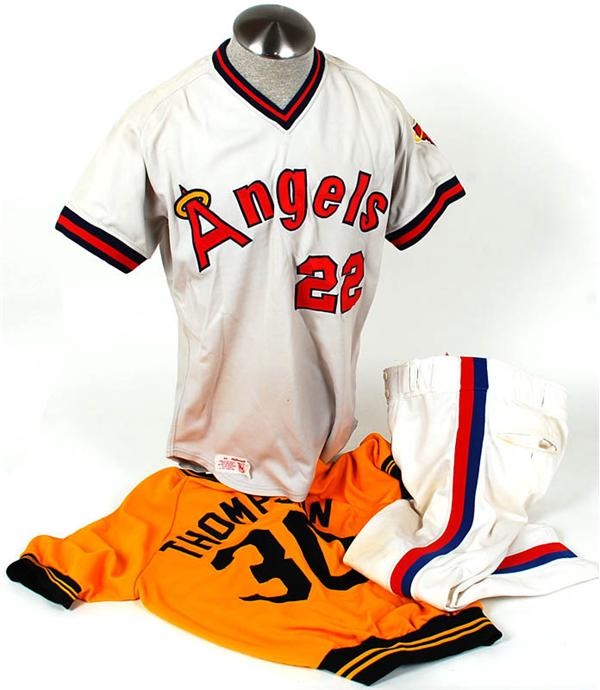 Baseball Equipment - Jason Thompson Game Used Jerseys and Pants (3)