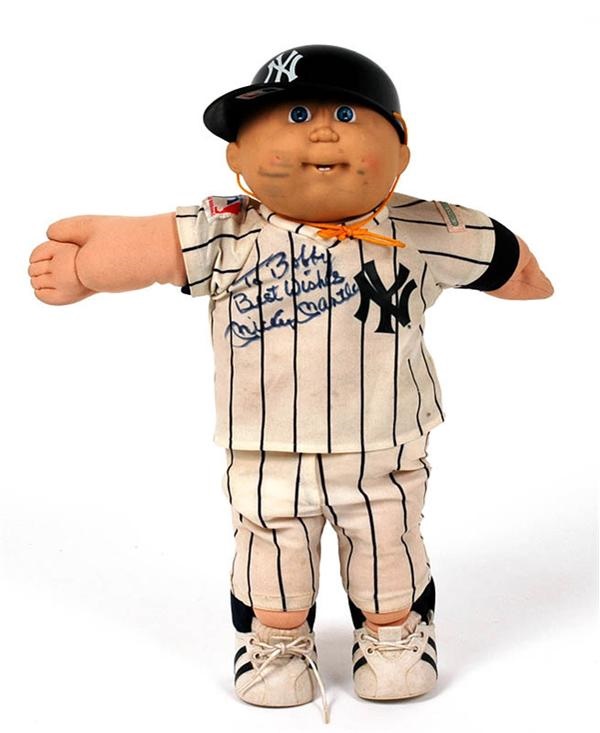 Baseball Autographs - Mickey Mantle Signed Cabbage Patch Doll