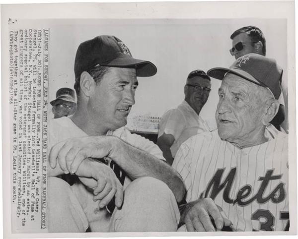 The John O'connor Signed Baseball Collection - Ted Williams and Casey Stengel Photo