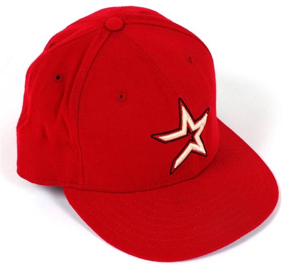 Baseball Equipment - Roger Clemens Astros Game Used Baseball Cap