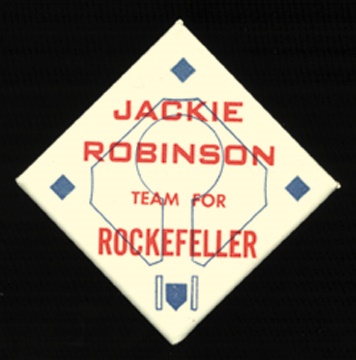 - Jackie Robinson for Rockefeller Campaign Button (2x2")