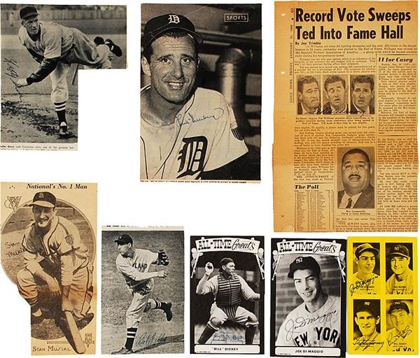 - Baseball Hall of Famer Autograph Collection (8)