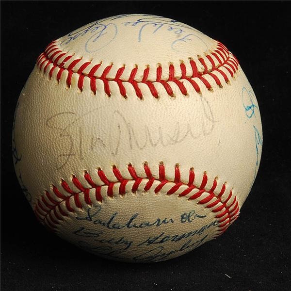 Legends Signed Baseball w/ Sadaharu Oh & 14 Hall of Famers