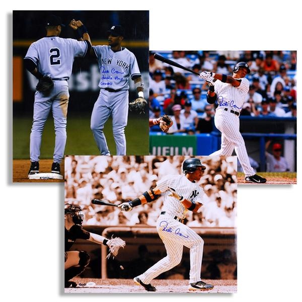 Baseball Autographs - Robinson Cano Yankees Signed 16 x 20 Photographs Steiner (3)