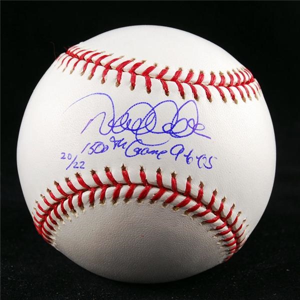 Baseball Autographs - Derek Jeter 1500 Hit Ltd Ed Signed Baseball Steiner