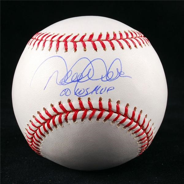 Baseball Autographs - Derek Jeter 2000 World Series MVP Signed Baseball Steiner