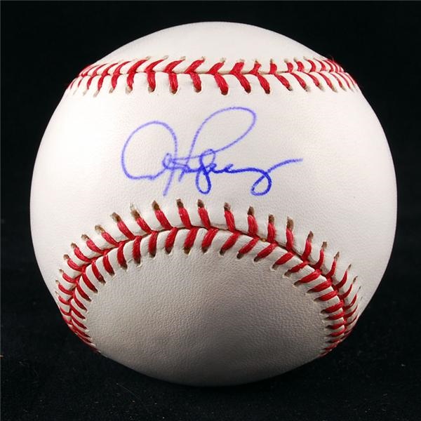 Baseball Autographs - Alex Rodriguez Single Signed Baseball Steiner