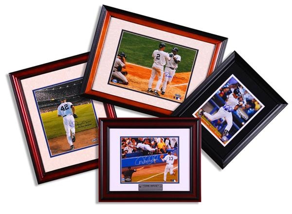 Baseball Autographs - Derek Jeter (2), Robinson Cano and Mariano Rivera Signed Photos