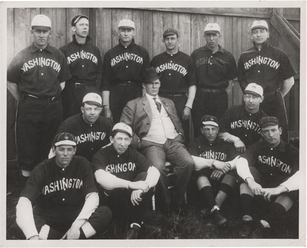 - Circa 1908 Washington Senators Team Photo with Walter Johnson