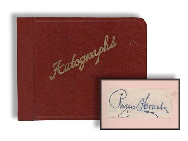 Baseball Autographs - 1930-40s Baseball Autograph Album with (89) Signatures including Hornsby