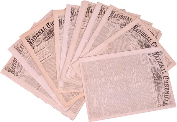 1869/1870 National Chronicle Baseball Newspapers (14)