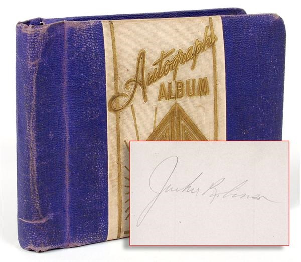 Baseball Autographs - 1952 Baseball Autograph Album with Jackie Robinson
