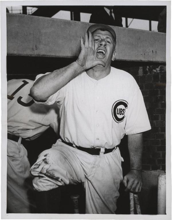 1920s-1940s Charlie Grimm Cubs Baseball Wire Photos (26)