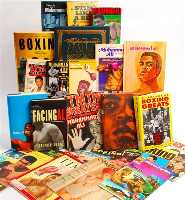 Large Collection of Muhammad Ali Boxing Books and Magazines (150+)
