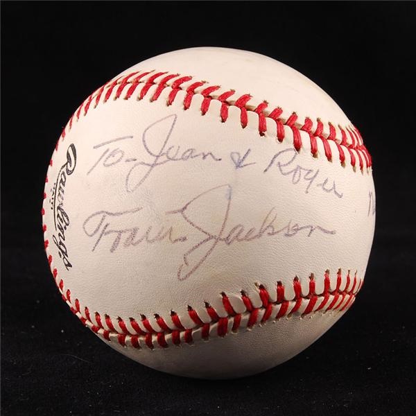 Baseball Autographs - Hall of Famer Travis Jackson Single Signed Baseball