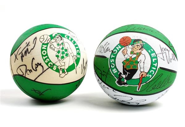 1992/93 and 1993/94 Boston Celtics Team Signed Basketballs (2)