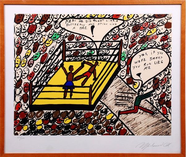 Muhammad Ali & Boxing - Muhammad Ali Float Like a Butterfly Signed Lithograph 65/500