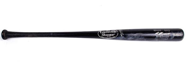 Baseball Equipment - Pudge Rodriguez Texas Rangers Game Used Baseball Bat