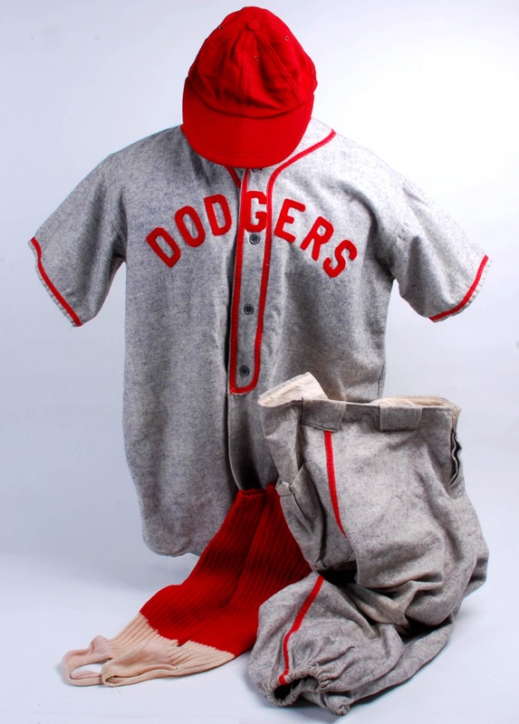 Baseball Equipment - 1930/40's Dodgers Baseball Complete Uniform