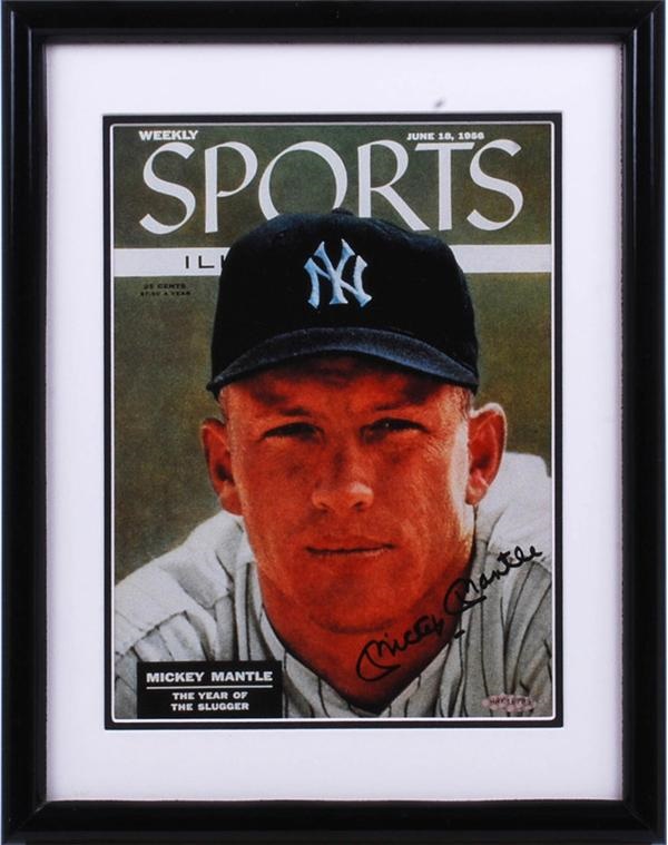 Baseball Autographs - 1956 Mickey Mantle Sports Illustrated Upper Deck Cover Signed