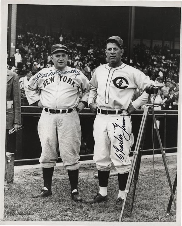 Baseball Autographs - (3) Signed Joe McCarthy New York Yankees Baseball Wire Photos
