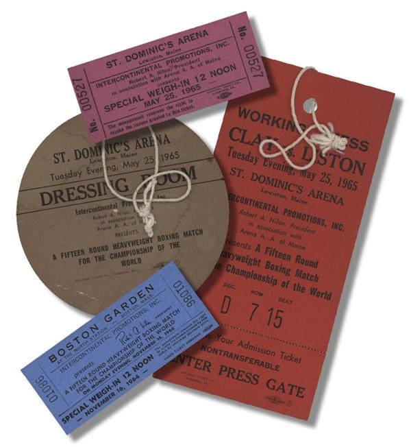 Muhammad Ali & Boxing - Muhammad Ali vs. Sonny Liston Special Tickets and Passes Collection (4)