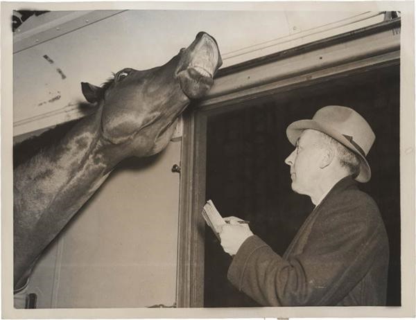 - 1938 Seabiscuit Horse Racing Photograph