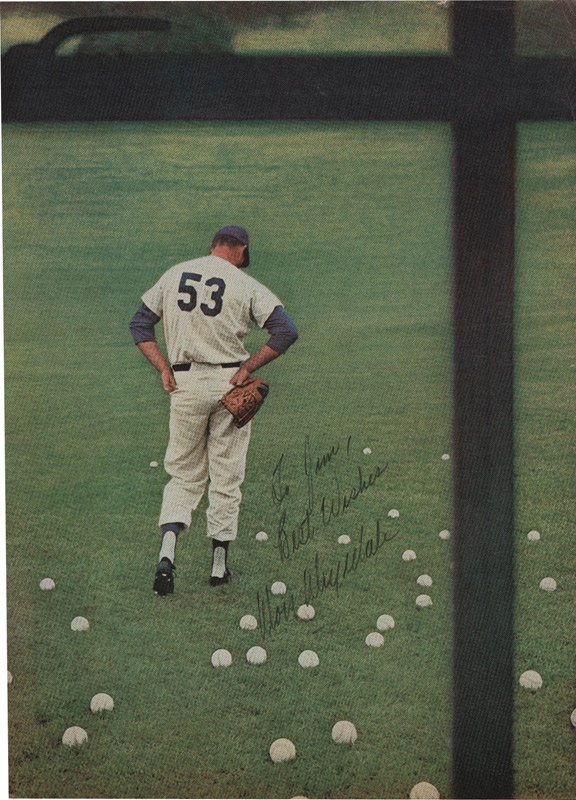 Baseball Autographs - Don Drysdale Vintage Signed Photograph