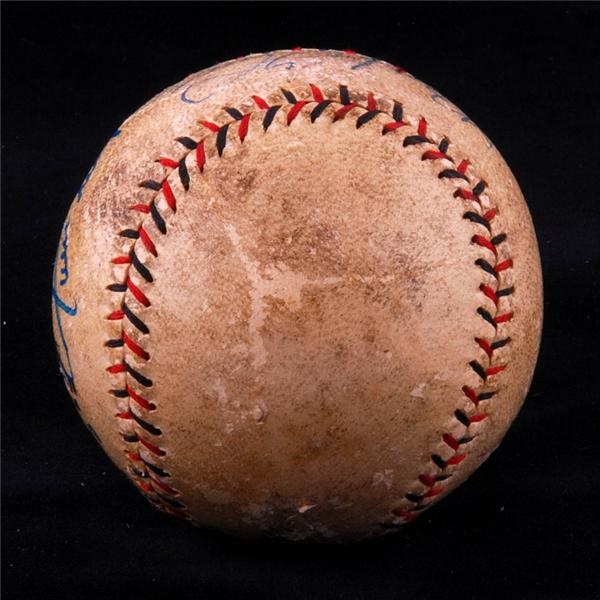 Babe Ruth, Mickey Mantle, Lou Gehrig, Hank Aaron, Willie Mays, Signed Baseball